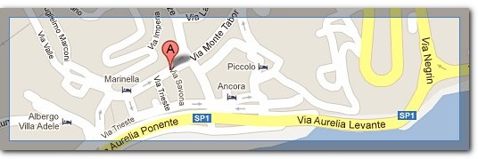 Trouver l'Hôtel Flora avec Google Maps